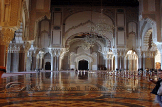 Hassan II Mosque polished floor